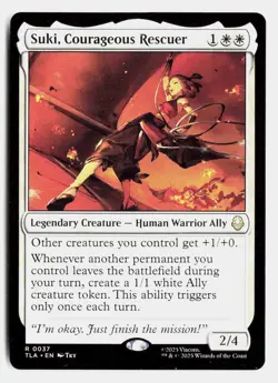 Suki, Courageous Rescuer 37 Rare Avatar: The Last Airbender Magic: The Gathering - Image 1