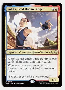 Sokka, Bold Boomeranger 240 Rare Avatar: The Last Airbender Magic: The Gathering - Image 1