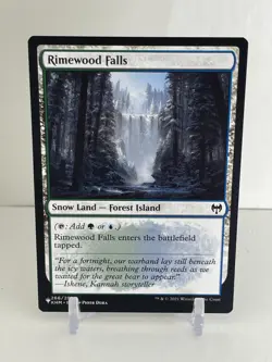 Rimewood Falls - Snow Covered Land | Kaldheim MTG The List - Image 1
