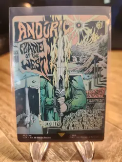 MTG Lord of the Rings Anduril, Flame of the West (Borderless Poster) Non-Foil NM - Image 1