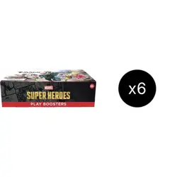 MAGIC THE GATHERING MARVEL SUPER HEROES PLAY BOOSTER 6-BOX CASE - Image 1