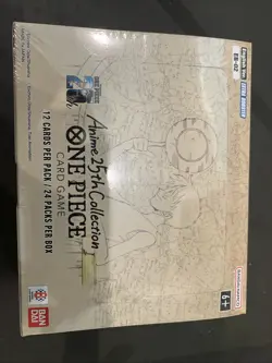 ONE PIECE ANIME 25TH COLLECTION ENGLISH ANNIVERSARY ED. BOOSTER BOX EB-02 Sealed - Image 1