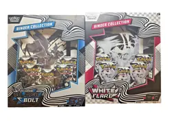 Pokemon TCG Black Bolt & White Flare Binder Collection Bundle! New/Sealed Set - Image 1