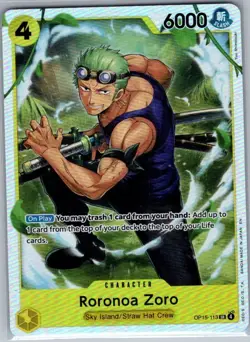 Roronoa Zoro () OP15-113 SR Adventure on Kami's Island - One Piece Card - NM - Image 1