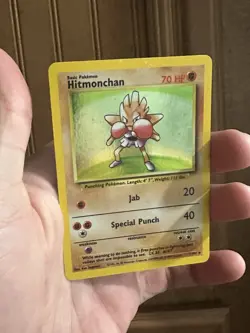 Pokemon TCG - Hitmonchan 7/102 - Base Set Unlimited (1999) - Holo Rare - - Image 3