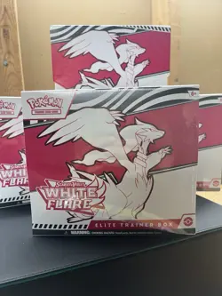 Factory Sealed Pokemon TCG Scarlet & Violet White Flare ETB Elite Trainer Box - Image 1