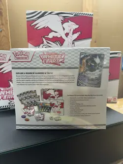 Factory Sealed Pokemon TCG Scarlet & Violet White Flare ETB Elite Trainer Box - Image 2