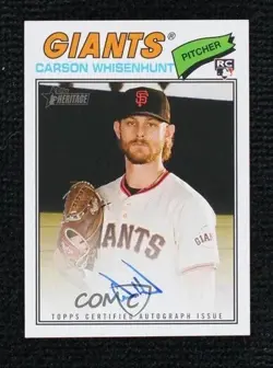 2026 Topps Heritage Real One Carson Whisenhunt #ROA-CWH Rookie Auto RC - Image 1