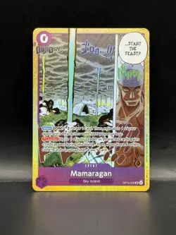 Bandai One Piece Card Game Mamaragan OP15-078 OP15 Eng SR Foil Event Alt Art - Image 1