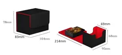 100+ Premium Flip Deckbox, magnetisch z.B. Magic (MTG), Yugioh, Pokemon oa TCG - Image 3