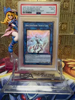 Yugioh Black Luster Soldier - Soldier Of Chaos Ghost Rare PSA 9 Ami GFTP - EN132 - Image 3