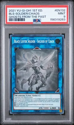 Yugioh Black Luster Soldier - Soldier Of Chaos Ghost Rare PSA 9 Ami GFTP - EN132 - Image 4