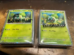 LOT OF (100) Bulbasaur Cosmos Holo Pokemon Scarlet & Violet Black Star Promo 046 - Image 1