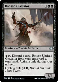 UNDEAD GLADIATOR x4 mtg NM-M Dominaria Remastered 4 Unc - Image 1