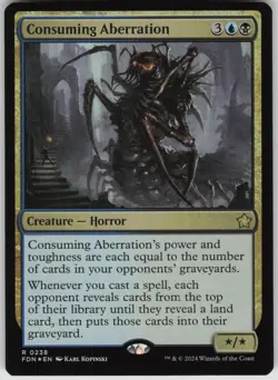 MTG Consuming Aberration Foil NM Foundations Magic 238 - Image 1