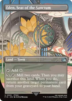 Eden, Seat of the Sanctum (Borderless) *FOIL* - FINAL FANTASY - 355 - LP/NM - Image 1