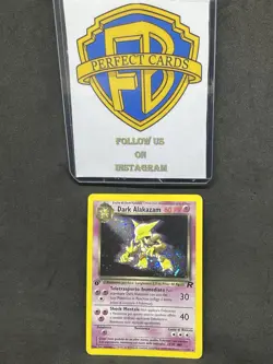 POKEMON ROCKET 1 EDIZIONE DARK ALAKAZAM HOLO 1/82 PL/PR ITA - Image 1