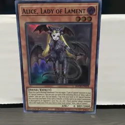 1ST EDITION ALICE, LADY OF LAMENT 2020 BACH-EN028 YUGIOH CARD - Image 1