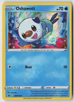 Oshawott - SWSH222 - SWSH: Sword & Shield Promo Cards Holo - PTCG - LP - Image 1
