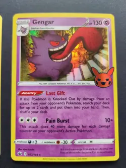 Pokemon Trick Or Trade Cards Gastly Haunter Gengar Evolution - Image 4