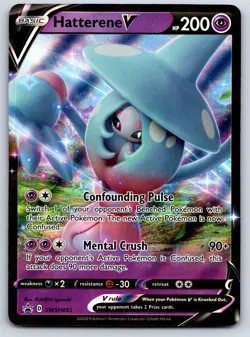 Hatterene V Holo Promo SWSH: Sword & Shield Promo Cards SWSH055 NM - Image 1