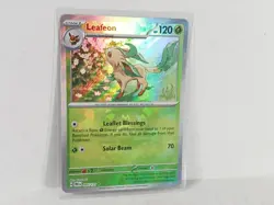 Leafeon Master Ball Pattern 005/131 Prismatic Evolutions Pokemon Card Variation - Image 1