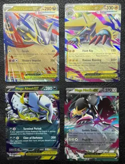 Mega Evolution Lot of 4: Latias, Manectric, Absol, and Mawile - Pokemon TCG - NM - Image 1