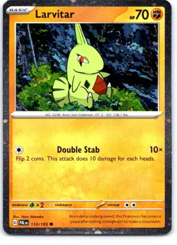Larvitar (Cosmo Foil) 110/193 Holo Miscellaneous Cards & Products Pokemon NM - Image 1