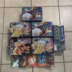 Vintage To New Pokemon Lot Of Bulk Cards 5 Full Lunch Boxes Mini Binders Coins+ - Image 1