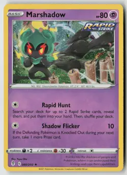 Marshadow - (Cosmos Holo) 080/203 - Miscellaneous Cards & Products - PTCG - LP - Image 1
