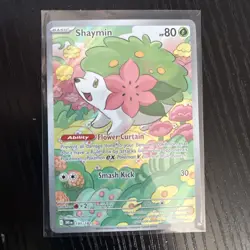Pokemon TCG Shaymin Illustration Rare Card 185/182 Sv10: Destined Rivals NM - Image 1