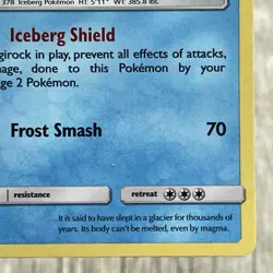 Crimson Invasion Regice 28/111 Holo Rare Pokemon Card SM - Image 5