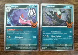 Darkrai 136/197 & Gengar 57/91 (Cosmos Holo) Pokemon Trick or Trade Holo MINT - Image 1