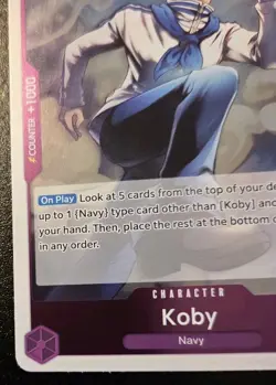 Koby OP16-064 Foil Rare The Time Of Battle One Piece Card Game - Image 4