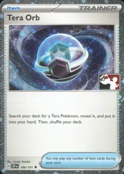 Tera Orb 189/191 Holo Uncommon Prize Pack Series Cards Pokemon Near Mint - Image 1