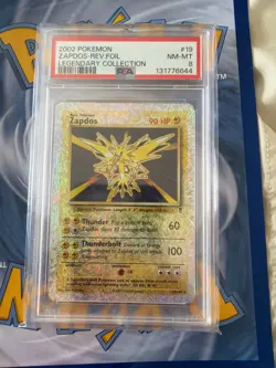 Zapdos 19/110 Legendary Collection Reverse Holo PSA graded 8 near mint Rare card - Image 1