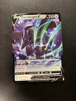 Pokemon TCG Corviknight v Ultra Rare Holo Card Battle Styles #109/163 - Image 1