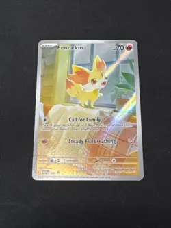 Pokemon TCG Fennekin 080 Promo Card Near Mint Near Mint - Image 1