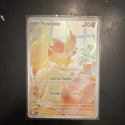 Fennekin 080 Promo Holo Basic Pokemon TCG Card 70 HP English Mega Evolution - Image 1