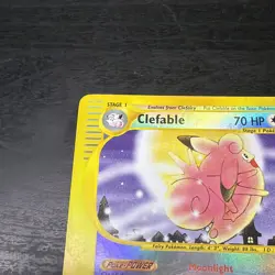 Pokemon TCG Clefable Expedition Reverse Holo 7/165 Rare Card LP - Image 2