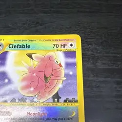 Pokemon TCG Clefable Expedition Reverse Holo 7/165 Rare Card LP - Image 3