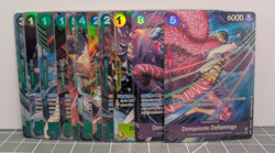 One Piece TCG Donquixote Pirates Alternate Art Trading Card Lot - Image 1