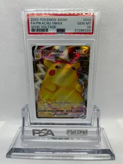 PIKACHU VMAX #044 VIVID VOLTAGE Pokemon 2020 PSA 10 GEM MINT - Image 5