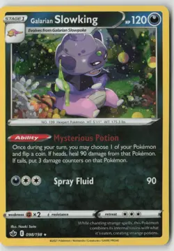 Galarian Slowking (Cosmos Holo) - 098/198 - Miscellaneous Cards & Products Holof - Image 1