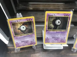 Unown Neo Discovery 67 + 68 + 69 First Edition 3-Card LOT Pokemon Cards - Image 2