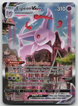Espeon VMAX 270/264 Alternate Art Fusion Strike Pokemon Holo Near Mint - Image 1