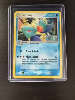 Pokemon Marshtomp 24/100 Crystal Guardians Rare Reverse Holo 2006 70 HP TCG - Image 1