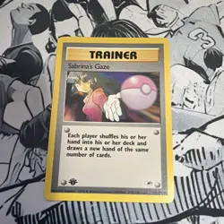 Sabrina's Gaze - 1st Edition - 125/132 Gym Heroes- WOTC - Pokemon TCG - 2000 NM - Image 1