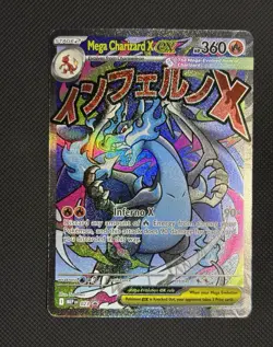 Pokemon TCG Mega Charizard X EX 023 Me: Mega Evolution Promo Holo EN 360HP - Image 1