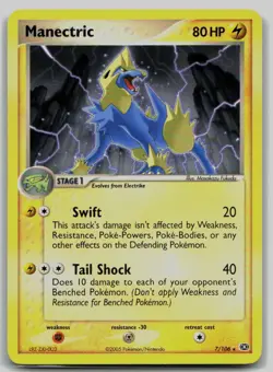Pokemon TCG Manectric - 7/106 Deck Exclusives 007/106 LP - Image 1